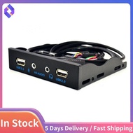 USB 2.0 Hub PC Front Panel Adapter for Computer PC Black