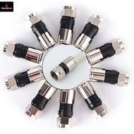 10 pcs RG6 F Typepression 2.7cm high quality Snap Seal Plug Connector