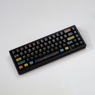 Aifei Exposition Keycap Black Big font Comic foggy transparent keycap for Mechanical Keyboard