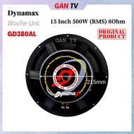Original Dynamax 15 Inch 500W (RMS) 8 Ohm Full Range Woofer Karaoke Speaker Unit GD380AL 15" 500watt 8ohm GANTV
