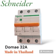 MCB 3P 32A Domae Schneider Dom11352Sni Mcb 3 Phase 32 Ampere