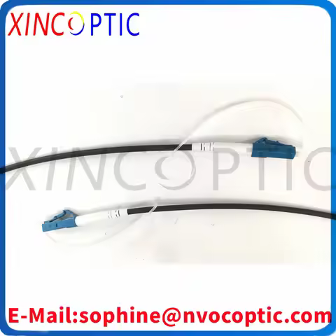 1C,SM,G657A1, LSZH Armored Black Cable,Dia:3.0mm, LCUPC-LCUPC Fiber Optic Patch Cord,500M (1M from p