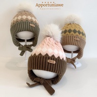 IAPPORTUNIA Kids Earmuffs Cap, 2-5 Year Baby Windproof Baby Knitted Hat, Cute Warm Thicken Baby Ear 
