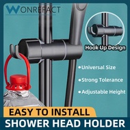 Black Shower Rack Rail Sliding Bathroom Shower Room Adjustable Shower Head Rack Wall Mounted Shower 