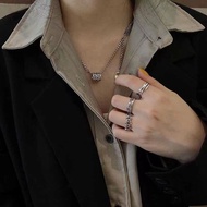 SUPER QUALITY 3 PCS SET TITANIUM RINGS MEN'S PUNK RINGS MEN'S RETRO RINGS ROMAN STYLE RINGS