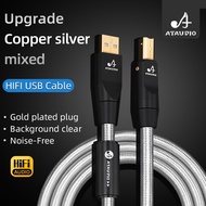 ATAUDIO Hifi USB Cable DAC A-B C-B C-C Digital AB Audio A to B high-end Type A to Type B Hifi usb ot
