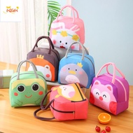 WPOT Thickened Cartoon Animal Thermal Bag Portable Large Capacity Lunch Box Bag Tote with Aluminum Foil Insulated Pouch Kids