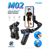 M02 3-Axis Smartphone Gimbal Stabilizer Selfie Tripod Fill Light Anti-Shake Handheld Gimbal for Vlog