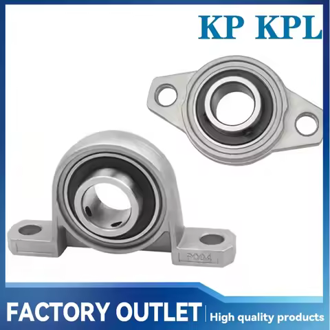 Bore Ball Bearing Pillow Block Mounted Support Zinc Alloy Diameter 8mm - 20mm KFL08 KFL000 KFL001 KP
