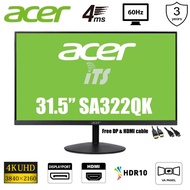 Acer 31.5" SA322QA FHD / SA322QAU WQHD 1ms 75Hz IPS / SA322QK 4ms 4K VA Monitor