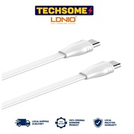 LDNIO LC131 1M/LC132 2M Type-C to Type-C PD 65W/30W QC Fast Charging Cable Compatible with iPhone te
