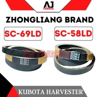 Belt SC69 SC58 Kubota Harvester DC93 Zhongliang Brand