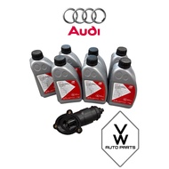 ( 100% FEBI ) AUDI A4 A5 A6 CVT TRANSMISSION FILTER WITH CVT FLUID ATF TRANSMISSION CVT OIL SET ( 0A