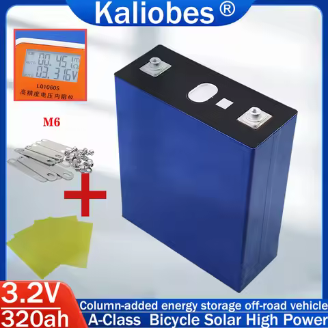 3.2V 320Ah Lifepo4 Rechargeable Battery LiFePO4 Battery for Travel Solar RV Battery 4S 12V 24V 48V T