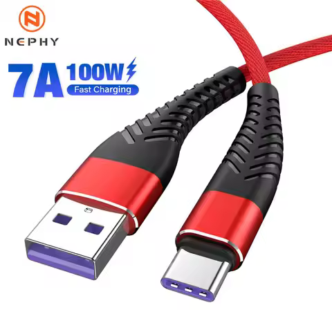 7A 100W 0.25M 1M 2M 3M USB Data Charger Cable Type C For Huawei P30 Pro Honor 9 10 20 50 Xiaomi mi R