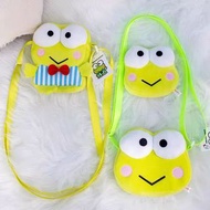 keroppi 大眼蛙 散紙包 收納袋 斜咩袋 手袋 單肩包 tote bag 公仔 青蛙