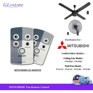 MITSUBISHI WALL / CEILING FAN REMOTE CONTROL FOR C56-RQ4 C56-RQ5 W16-GU W18-GU KAWALAN JAUH KIPAS DI