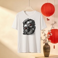 Comedy And Tragedy Theater Masks T Shirt Artistic Drama Design Men Women Casual Wear White Crewneck 
