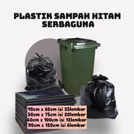 kantong plastik sampah trash bag ukuran 90x120 60x100 40x60 50x75 cm - roll random