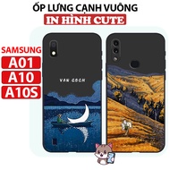 Samsung A10S, Samsung A01, A10, M10 Case, TPU Square Bezel With Funny cute Pictures, Phone Case Protects The camera Bezel