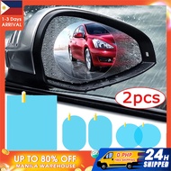 2Pcs Car Rainproof Sticker Car Rearview Mirror Waterproof Film Clear Sight Anti Fog Auto Accessories
