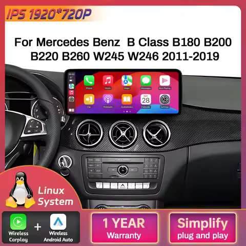 Linux Multimedia Screen For Mercedes Benz B Class B180 B200 B220 B260 W245 W246 2011-2019 Car Radio 