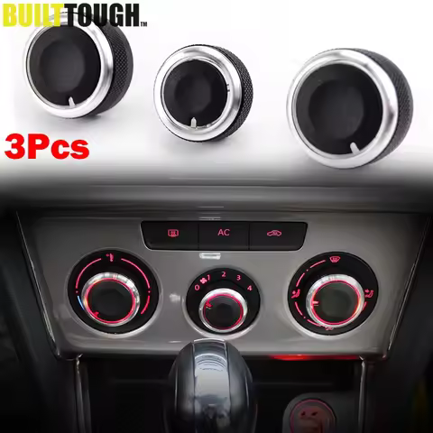 3PC AC Heater Climate Control Switch Panel Knobs For VW GOLF PLUS Rabbit The Beetle A5 Coccinelle Ma
