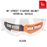 MT Helmet Streetfighter Panloob Lens Baso Ng Araw Pagpapalit Shield 5 Kulay Na Maaaring Gamitin