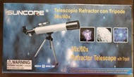 二手原裝正貨 SUNCORE REFRACTOR TELESCOPE  WITH TRIPOD  30X/60X   天文望遠鏡 (Ages 8 years and up)《溫馨提示：只此一套，手快有，手慢無，把握最後機會！》