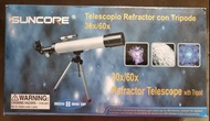 二手原裝正貨 SUNCORE REFRACTOR TELESCOPE  WITH TRIPOD  30X/60X   天文望遠鏡 (Ages 8 years and up)《溫馨提示：只此一套，手快有