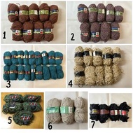 毛冷球：Pingouin、Soell、Jaeger、SPES、Patons、Welcomme Permelle