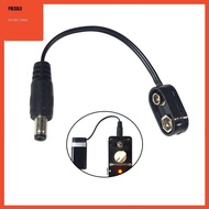 [Predolo] 9 Volt Adapter for Guitar Pedal Guitar Power Cable Battery Male Connector