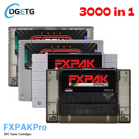Fxpak Pro 3000 in 1 Rev. X SNES Game Cartridge Made in China For SFC DSP SNES US 16 Bit Video Game C