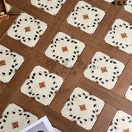 Retro style wood grain mosaic tiles kitchen balcony floor tiles matte non-slip tiles bathroom entran