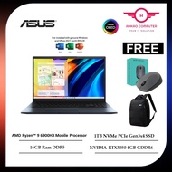 Asus VivoBook Pro 15 OLED M6500R-CMA051WS 15.6" 2.8K Laptop Blue ( Ryzen 9 6900HX, 16GB, 1TB SSD, RT