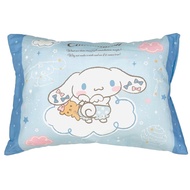 MORIPiLO Children's Pillow Sanrio Cinnamoroll Cinnamon Blue Approx. 40x30cm [Official Character Goods] Fluffy Soft Plush Cushion 100% Cotton Cover Washable Girl Gift 4621234