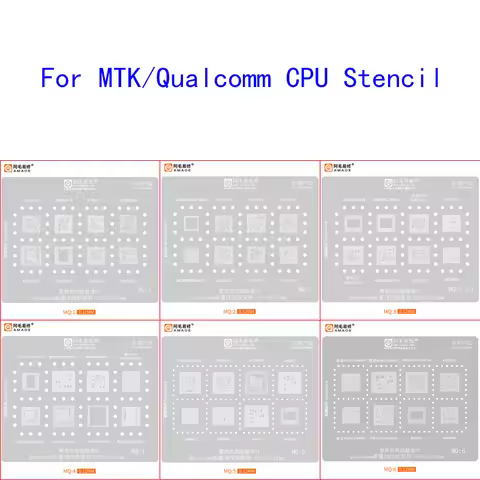 Amaoe MQ1-6 BGA Reballing Stencil for 8250 888 778G 845 865 4 6 8 Gen 9200 MT6885Z 6983 8909 6895Z Q