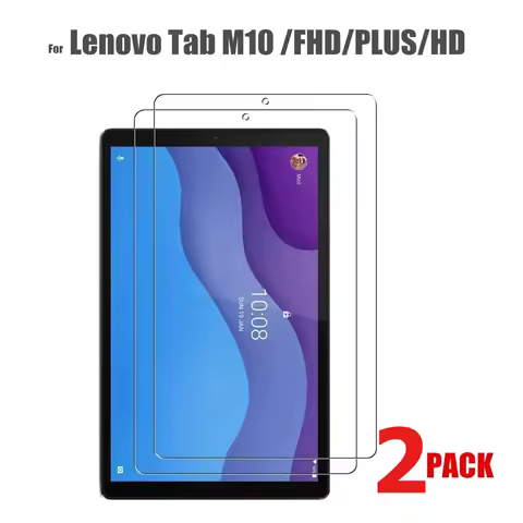 2piece Tempered Glass Protector for Lenovo Tab M10 Screen Protector M10 Plus HD 2nd Protective Film 