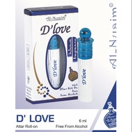 Al-Nuaim D'love 6ml Long Lasting Roll-on Alcohol free Concentrated Attar in box