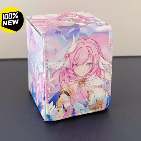 Anime Pokemon Yugioh OCG PTCG Trading Cards Deck Box Honkai Impact 3 Elysia Figures Protector Case P