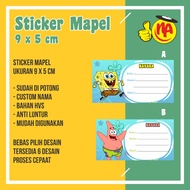/ Sticker label / Sticker / Sticker / book label spongebob Sticker
