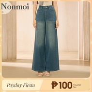 Nonmoi-Dune Pant high-Waist Baggy Denim Pants - Stylish Women Unisex Design Comfortable Jeans soft