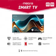 Brand new MEGRA QLED TV 98 Inch / 85 Inch Smart TV 4K UHD Smart QLED TV Bluetooth 5G Wifi Smart Tele