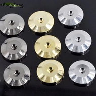 ZHANGHONG Speaker Feet Pad, Copper Gold Speaker Spikes, Isolation Stand Base Pad Feet Speaker Amplif