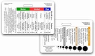 Glasgow Coma Scale (GCS) Horizontal Reference Badge ID Card (1 Card)