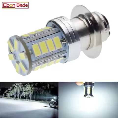 1x P15D LED Motorcycle Headlight Bulb 5630 H6M 26SMD High Low Bixenon Beam Accessories Motorbike ATV