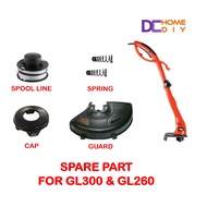 GL300 SPOOL LINE REFILL NYLON STRING RS300 GRASS TRIMMER CUTTER, 2X3M,SPARE PART ACCESSORIES GL260 BD B&amp;D BLACK DECKER