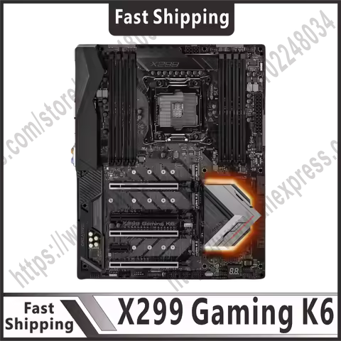 X299 motherboard X299 Gaming K6 LGA 2066 DDR4 PCI-E 3.0 USB 3.1 SATA III 3 × M. 2 ATX supports Core 