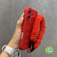 Casing With Plush Strap For Xiaomi Poco F6 Pro F5 Pro C65 C61 F4 GT F3 GT 5G 4G Simple 3D Cover Cute