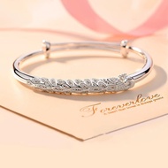 s999 silver bracelet female sterling silver solid peacock bracelet pure silver fashion sterling silv
